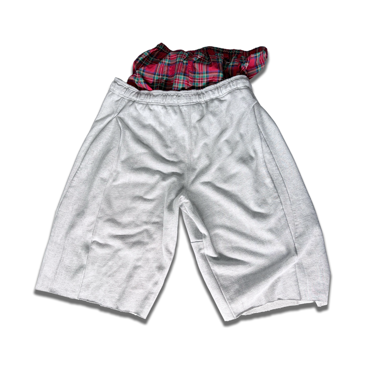 Up Cycled Double Wasted Studded Sweatshorts